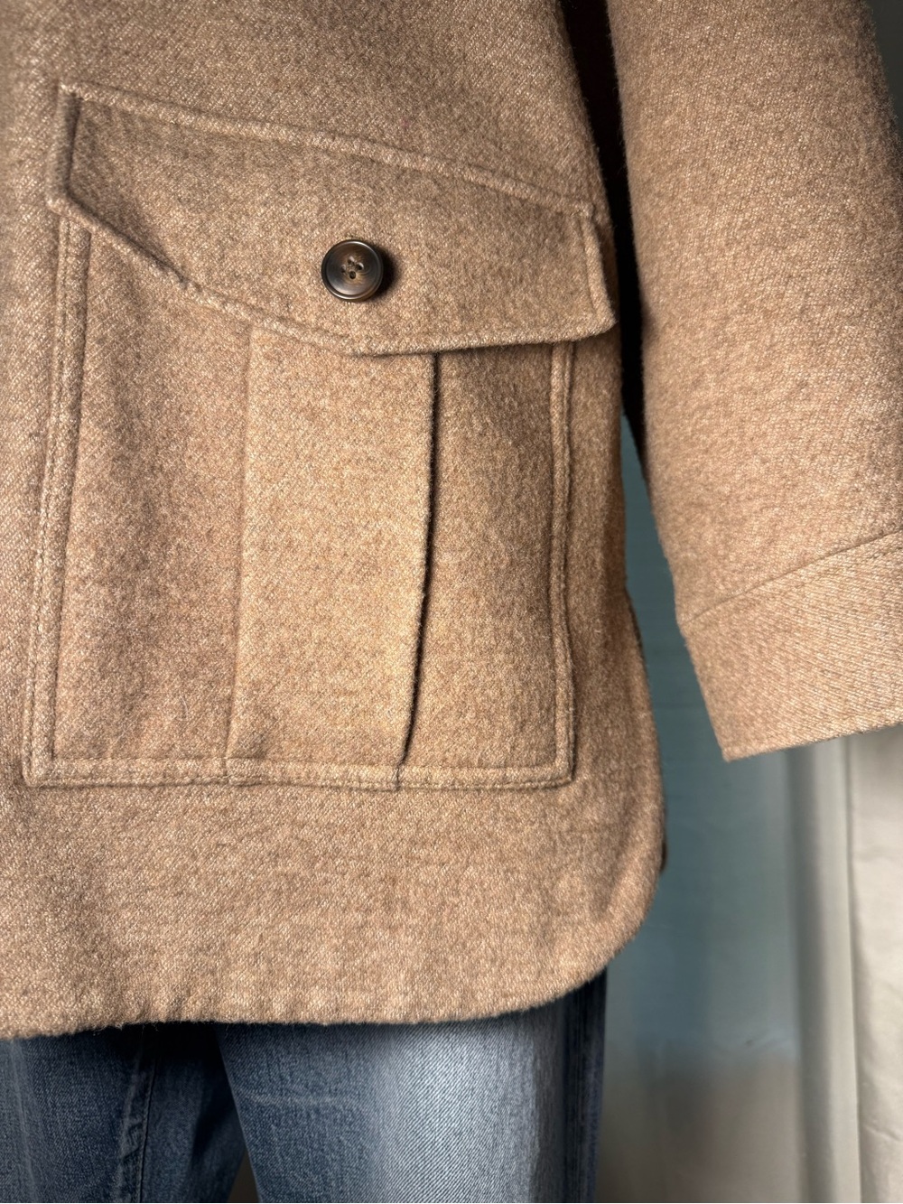 Madewell Relaxed Belrose Coat in Camel - Picture 8 of 12